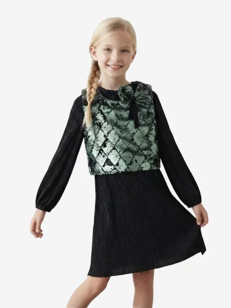 Hilal Akinci Kids Haljina HİLAL AKINCI KİDS Kinderkleid' crna