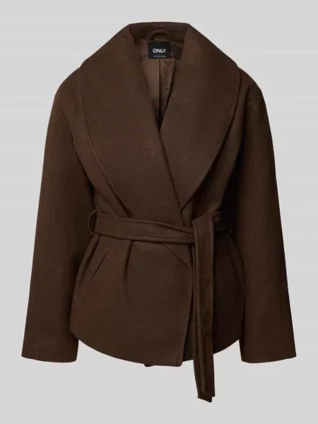 Kurtki krótkie o kroju regular fit z wiązanym paskiem model AUGUSTA' Only