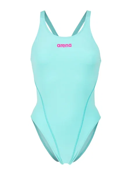 ARENA Enodelne kopalke Swim Tech Solid turkizna roza