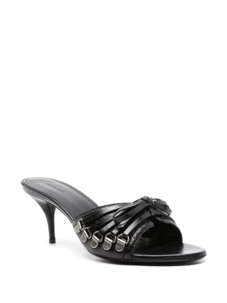 Papuci tip mules Balenciaga negru