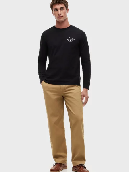 Лонгслив Tommy Hilfiger черный