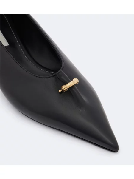 Pantofi cu toc Toteme din piele negru