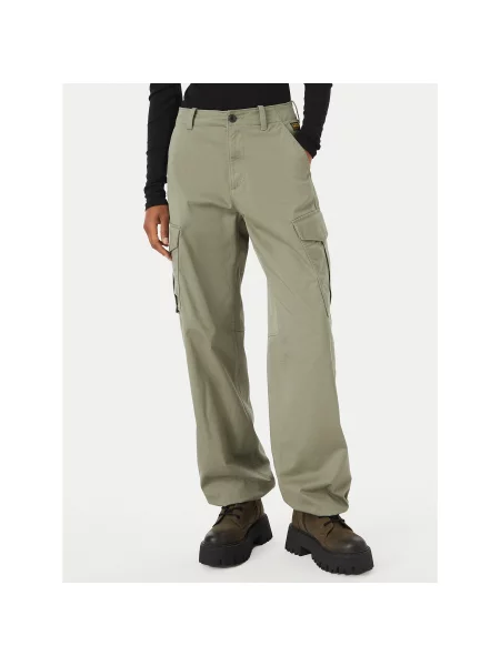 G-Star Raw Hlače Straight Fit zelena