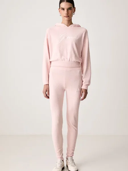 Pantaloni Guess roz