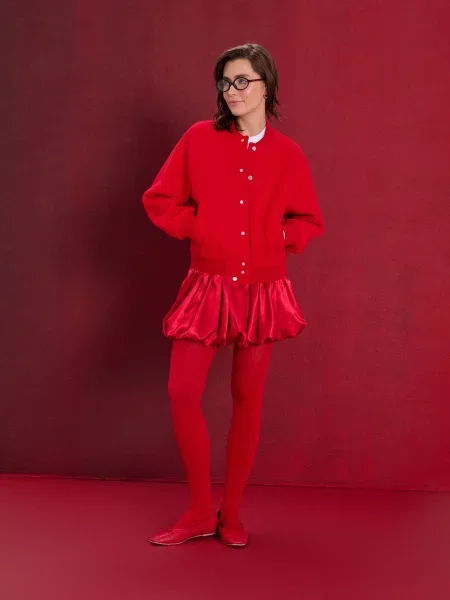 Бомбер куртка з червоний