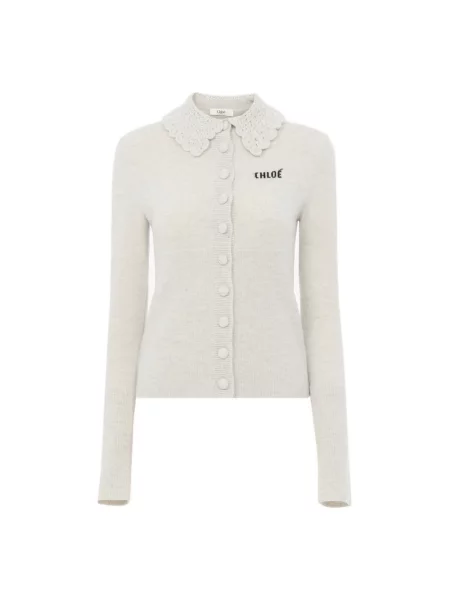 Kardigan Chloe wełniany szary