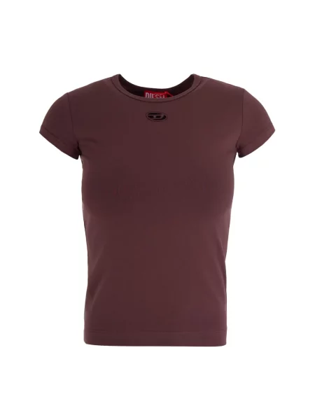 Diesel t-shirt T-ANGIE-OD brązowa