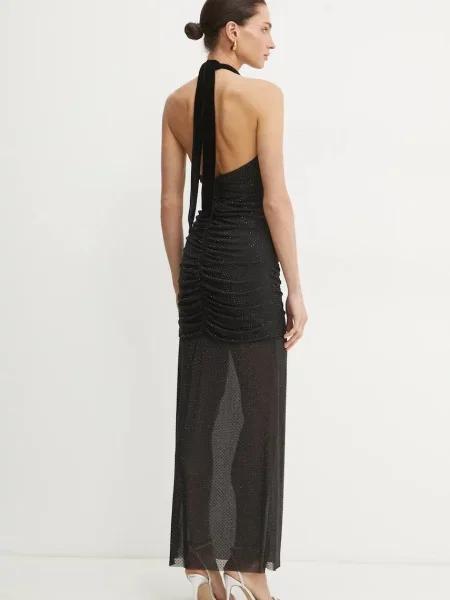 Сукня Guess BRENNA maxi облягаюча чорний