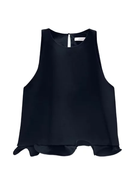 Top Dorothee Schumacher cu volane albastru