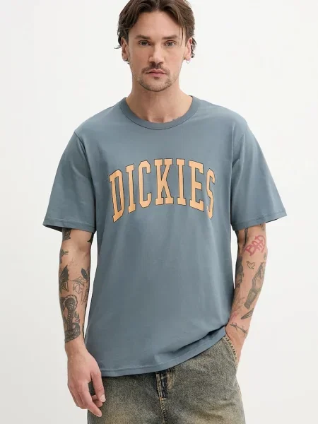 Тениска Dickies с принт синьо
