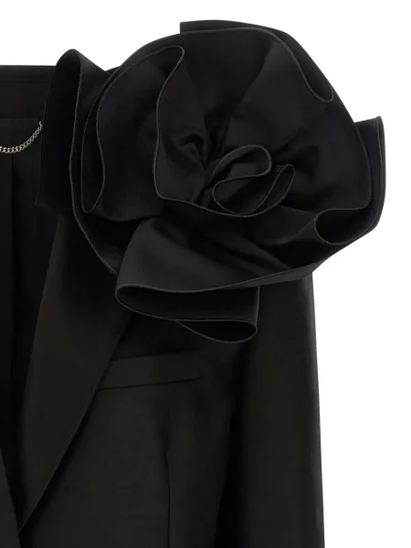 Sacou Magda Butrym cu model floral negru