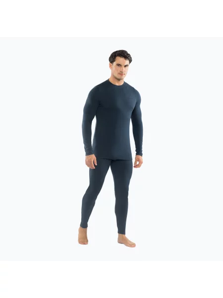 Set de lenjerie termoactivă pentru bărbați Viking Meriboo Base Layer navy marină