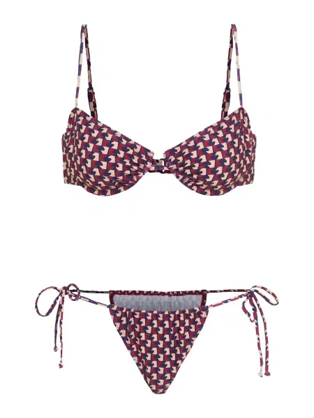 LSCN by LASCANA Bikini ecru / mornarska bordo