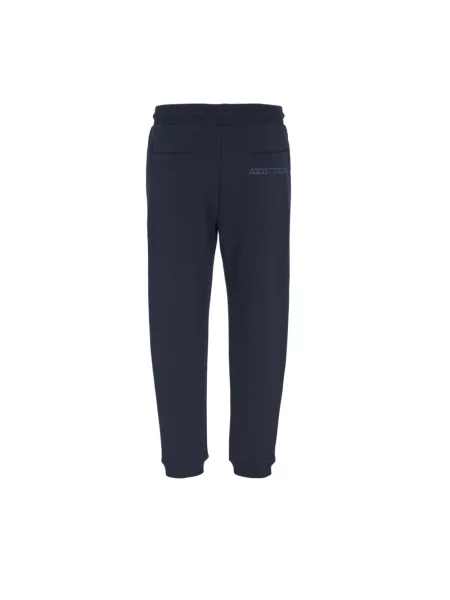 Spodnie dresowe Armani Exchange ze sznurkiem niebieskie
