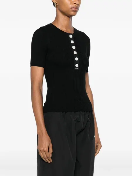 Top Sandro tricotate negru