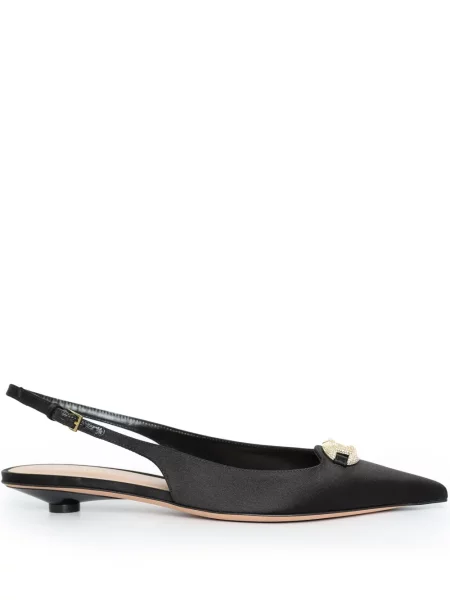 Pantofi cu toc Valentino Garavani slingback negru