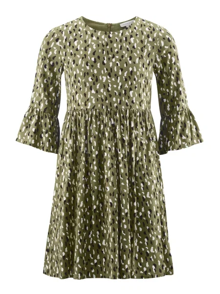 Happy girls Rochie oliv / negru alb