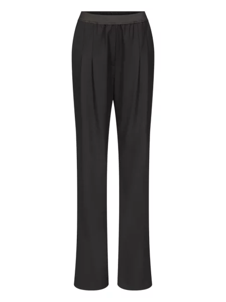 Pantaloni Loulou De Saison plisate negru
