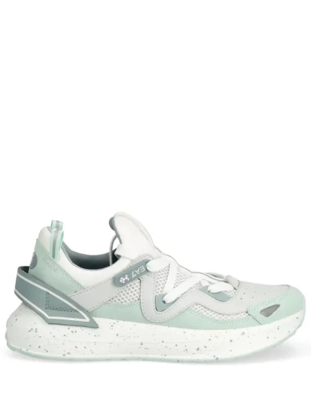 Sneakerși Ea7 Emporio Armani cu șireturi din dantelă verde