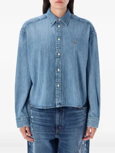 Cămașă Polo Ralph Lauren de lână negru