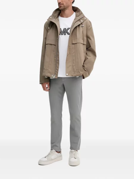 Tricou Michael Kors cu broderie alb
