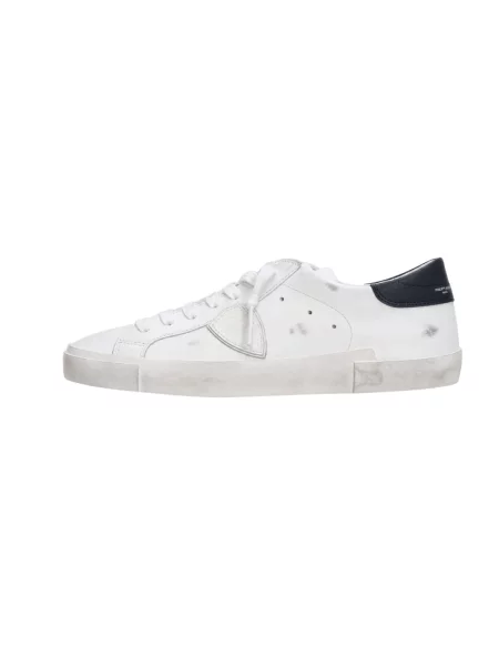 Sneakersy Philippe Model skórzane do tenisa białe