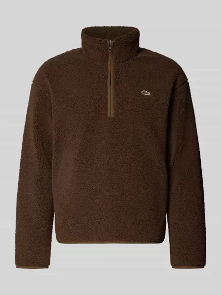 Bluza o kroju regular fit z kołnierzem zapinanym Lacoste