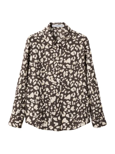 MANGO Bluza bež / rjava / off-bela bela