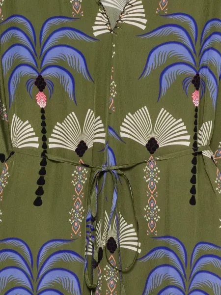 Raštuotas maxi suknele Anjuna žalia