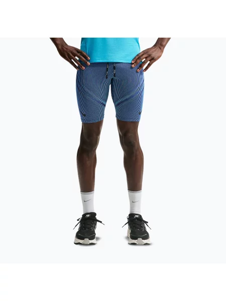 Pantaloni scurți de alergare pentru bărbați Nike AeroSwift baltic blue/black/old royal/black negru