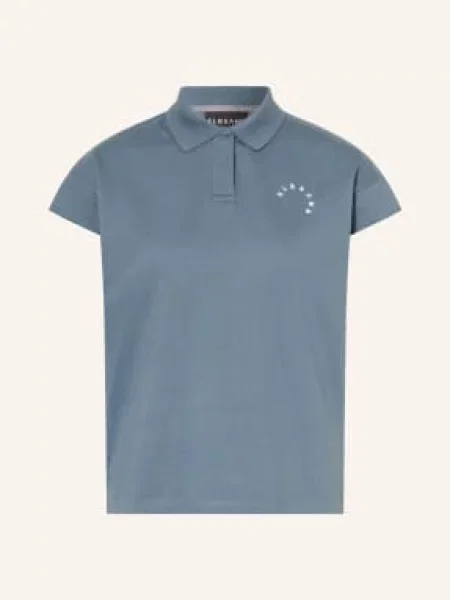 Elbsand Koszulka Polo Z Pikowanym Wzorem Torva blau białe