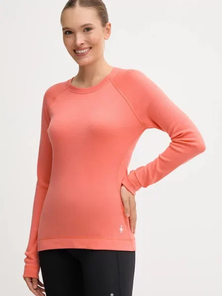 Функционална блуза с дълги ръкави Smartwool Classic Thermal Merino розово