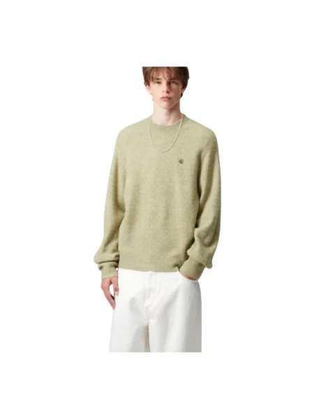 Carhartt Wip Swetry Mężczyzna L Sweter Tangled Phlox zielony