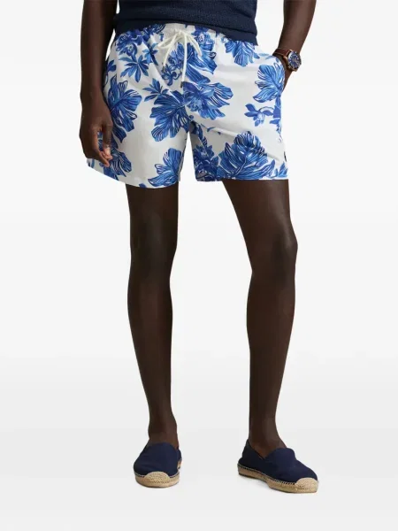 Krótka czapka z daszkiem Polo Ralph Lauren w jodełkę jednorzędowa niebieska