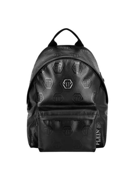 Torba sportowa Philipp Plein skórzana czarna