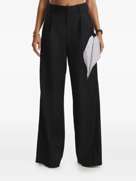 Pantaloni Cuanna cu dungi negru