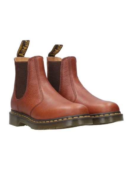 Sztyblety Dr. Martens skórzane brązowe
