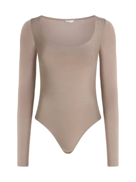 GUESS Tricou body LARISSA taupe gri
