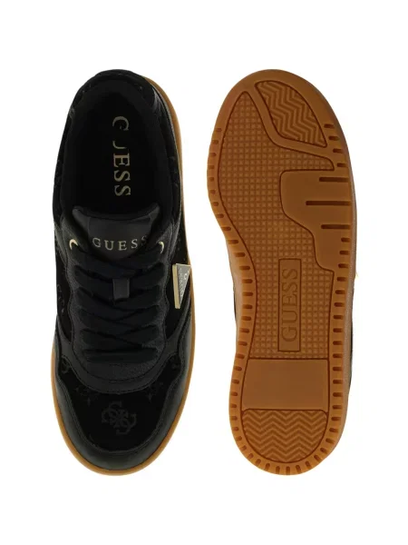 Guess Sneakers Mirami 17 | piele întoarsă negru