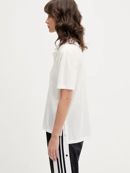Tricou polo Lacoste alb
