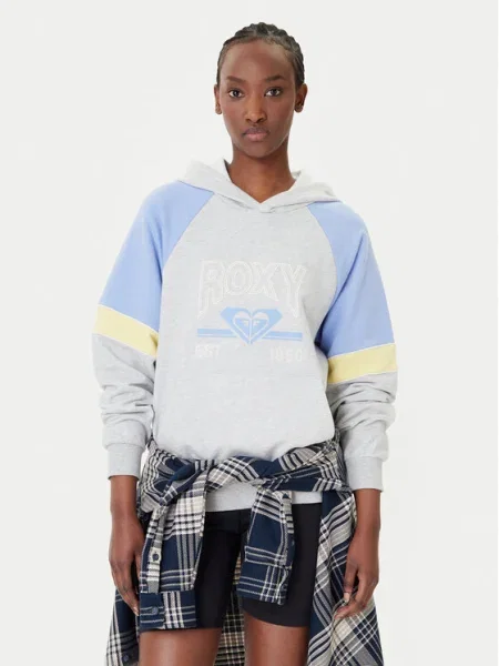 Roxy Bluză Essential Energy Blockd gri