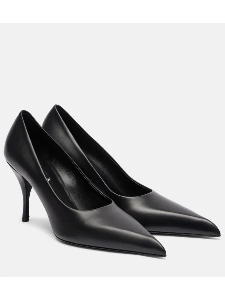 Pantofi cu toc Prada din piele negru