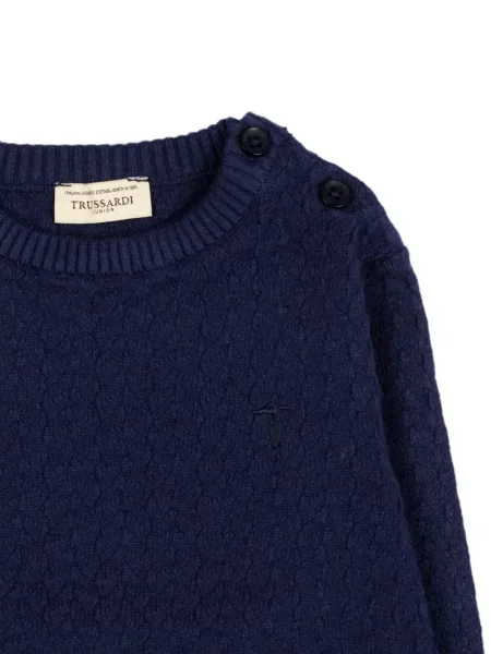 Sweter dziecięcy Trussardi niebieski