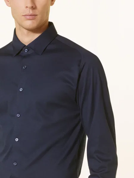 Desoto Košile Z Džersejové Látky Slim Fit tmavě modrá