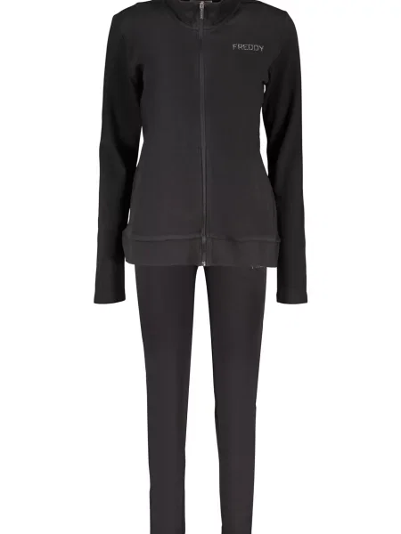 Bluza rozpinana Freddy z wysokim kołnierzem czarna