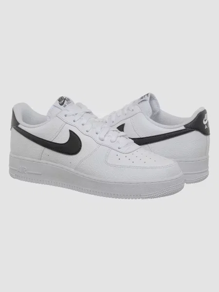 Кожаные кроссовки Nike Air Force 1 белые