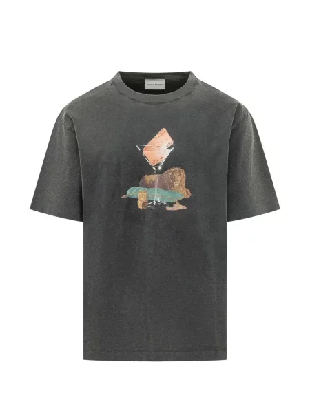 Tricou Drole De Monsieur cu imagine gri