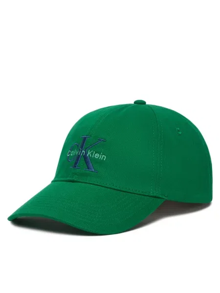 Calvin Klein Kapa s šiltom Monologo Embroidery Baseball Cap zelena