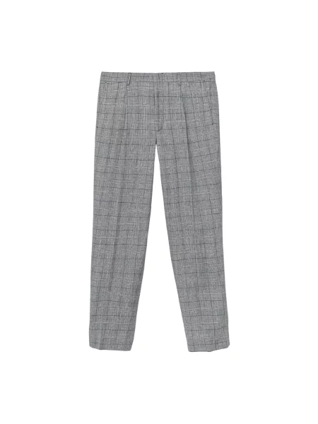 Michael Kors spodnie lniane niebieski w fasonie chinos szare