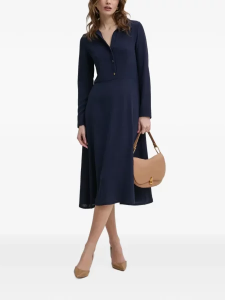 Lung rochie midi Morgan albastru